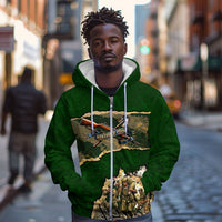 Montford Point Marines Not Above You Zip Hoodie Iwo Jima Military Map Camouflage Vintage Art