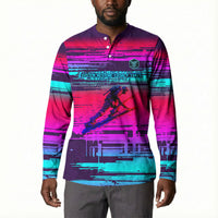 Montford Point Marines Legacy 1942 Button Sweatshirt The Right To Fight Retro Glitch Vaporwave Art