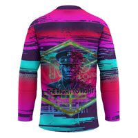 Montford Point Marines Legacy 1942 Hockey Jersey The Right To Fight Retro Glitch Vaporwave Art