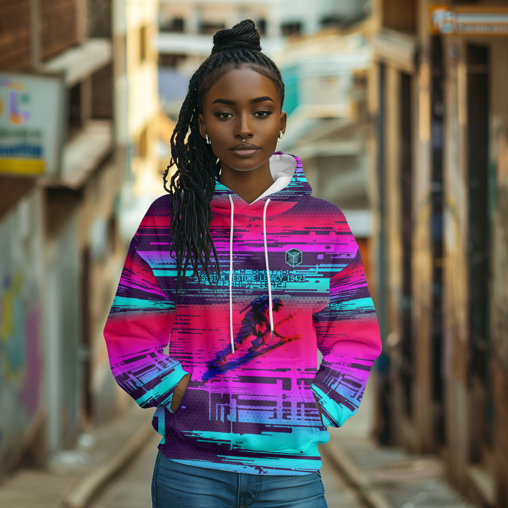 Montford Point Marines Legacy 1942 Hoodie The Right To Fight Retro Glitch Vaporwave Art