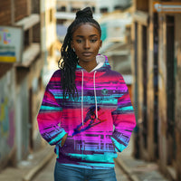 Montford Point Marines Legacy 1942 Hoodie The Right To Fight Retro Glitch Vaporwave Art