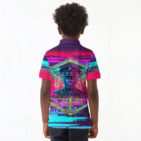 Montford Point Marines Legacy 1942 Kid Polo Shirt The Right To Fight Retro Glitch Vaporwave Art