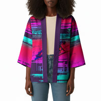 Montford Point Marines Legacy 1942 Kimono The Right To Fight Retro Glitch Vaporwave Art