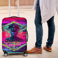 Montford Point Marines Legacy 1942 Luggage Cover The Right To Fight Retro Glitch Vaporwave Art