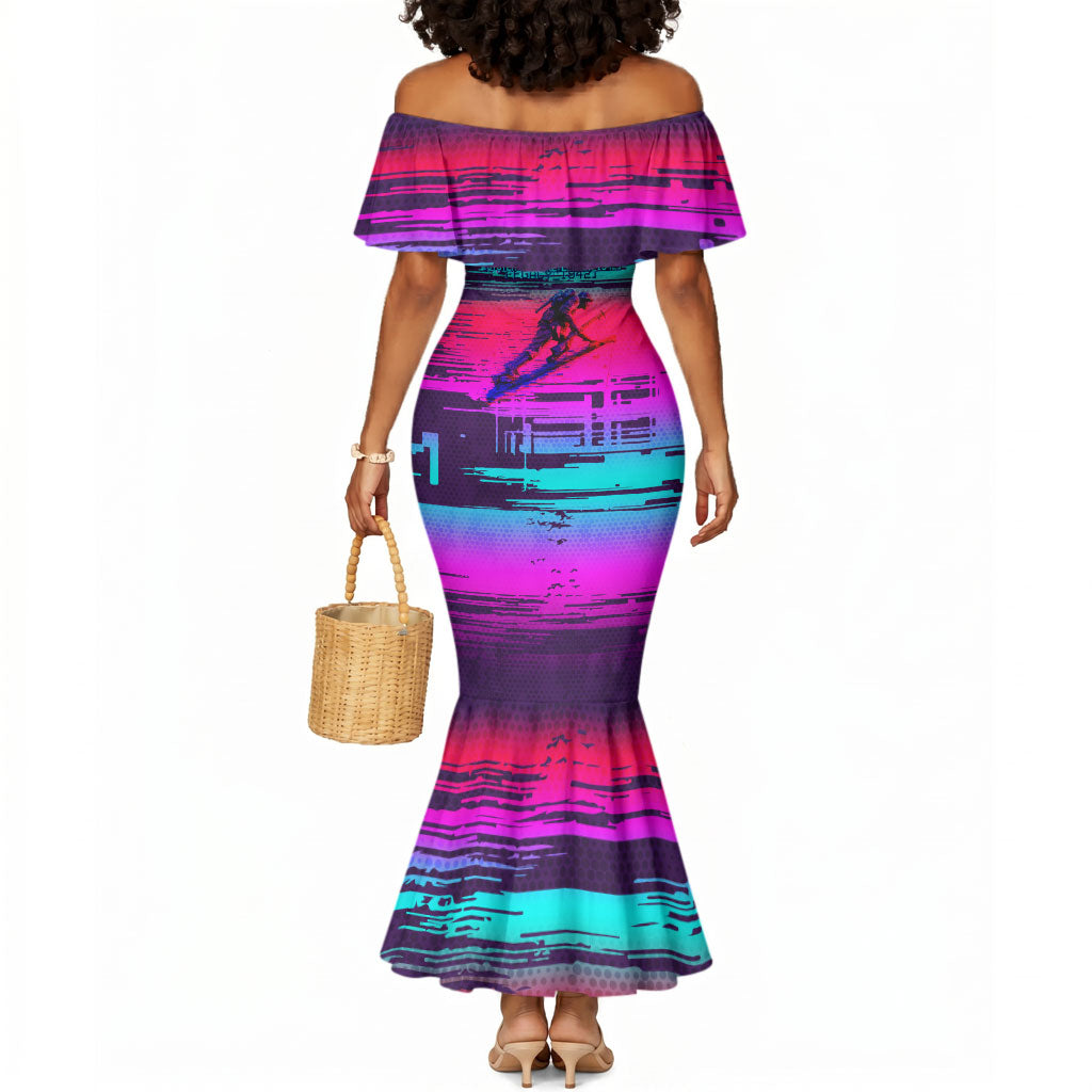 Montford Point Marines Legacy 1942 Mermaid Dress The Right To Fight Retro Glitch Vaporwave Art
