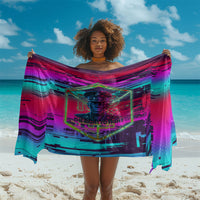 Montford Point Marines Legacy 1942 Sarong The Right To Fight Retro Glitch Vaporwave Art