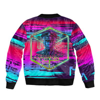 Montford Point Marines Legacy 1942 Sleeve Zip Bomber Jacket The Right To Fight Retro Glitch Vaporwave Art