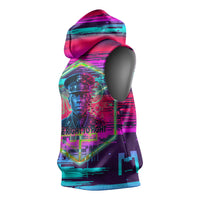 Montford Point Marines Legacy 1942 Sleeveless Hoodie The Right To Fight Retro Glitch Vaporwave Art