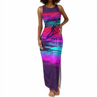 Montford Point Marines Legacy 1942 Tank Maxi Dress The Right To Fight Retro Glitch Vaporwave Art
