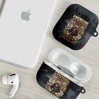 French Bulldog Tiny Body Major Attitude AirPods Case Urban Streetwear Cool Frenchie Mascot Art