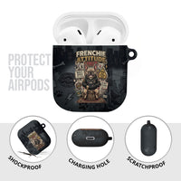 French Bulldog Tiny Body Major Attitude AirPods Case Urban Streetwear Cool Frenchie Mascot Art
