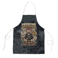French Bulldog Tiny Body Major Attitude Apron Urban Streetwear Cool Frenchie Mascot Art