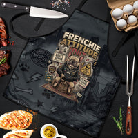 French Bulldog Tiny Body Major Attitude Apron Urban Streetwear Cool Frenchie Mascot Art