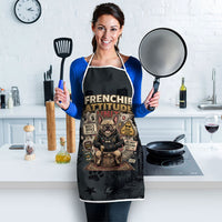 French Bulldog Tiny Body Major Attitude Apron Urban Streetwear Cool Frenchie Mascot Art