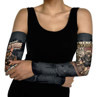 French Bulldog Tiny Body Major Attitude Arm Sleeves Urban Streetwear Cool Frenchie Mascot Art