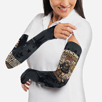 French Bulldog Tiny Body Major Attitude Arm Sleeves Urban Streetwear Cool Frenchie Mascot Art