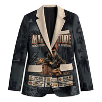 French Bulldog Tiny Body Major Attitude Blazer Urban Streetwear Cool Frenchie Mascot Art