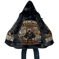 French Bulldog Tiny Body Major Attitude Cloak Urban Streetwear Cool Frenchie Mascot Art