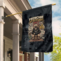 French Bulldog Tiny Body Major Attitude Garden Flag Urban Streetwear Cool Frenchie Mascot Art