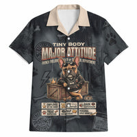 French Bulldog Tiny Body Major Attitude Hawaiian Shirt Urban Streetwear Cool Frenchie Mascot Art