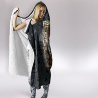 French Bulldog Tiny Body Major Attitude Hooded Blanket Urban Streetwear Cool Frenchie Mascot Art