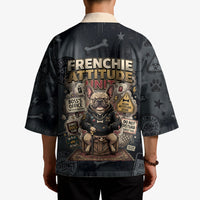 French Bulldog Tiny Body Major Attitude Kimono Urban Streetwear Cool Frenchie Mascot Art