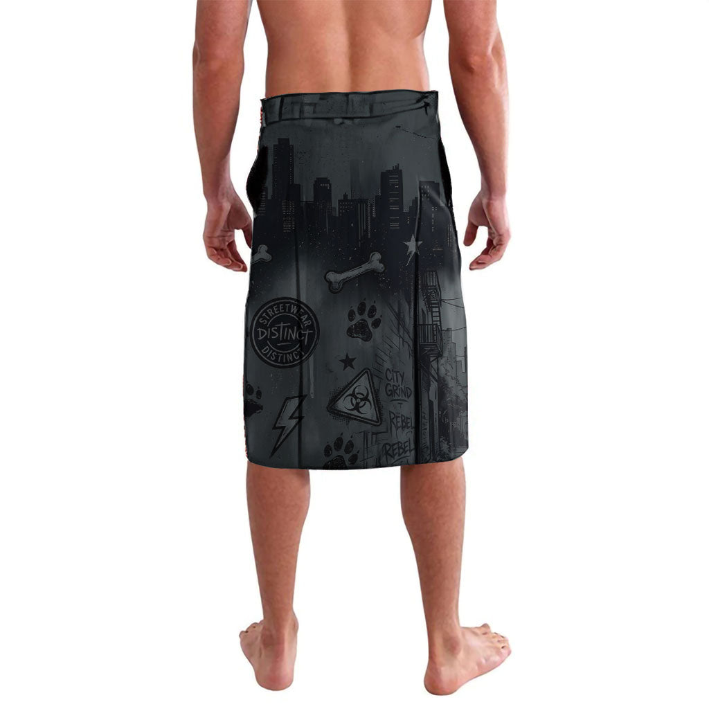French Bulldog Tiny Body Major Attitude Lavalava Urban Streetwear Cool Frenchie Mascot Art