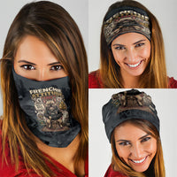 French Bulldog Tiny Body Major Attitude Neck Gaiter Urban Streetwear Cool Frenchie Mascot Art