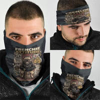 French Bulldog Tiny Body Major Attitude Neck Gaiter Urban Streetwear Cool Frenchie Mascot Art