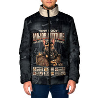 French Bulldog Tiny Body Major Attitude Padded Jacket Urban Streetwear Cool Frenchie Mascot Art