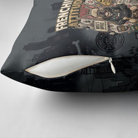 French Bulldog Tiny Body Major Attitude Pillow Cover Urban Streetwear Cool Frenchie Mascot Art