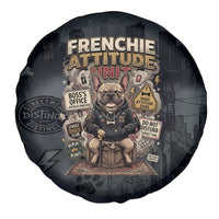 French Bulldog Tiny Body Major Attitude Spare Tire Cover Urban Streetwear Cool Frenchie Mascot Art