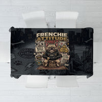 French Bulldog Tiny Body Major Attitude Tablecloth Urban Streetwear Cool Frenchie Mascot Art
