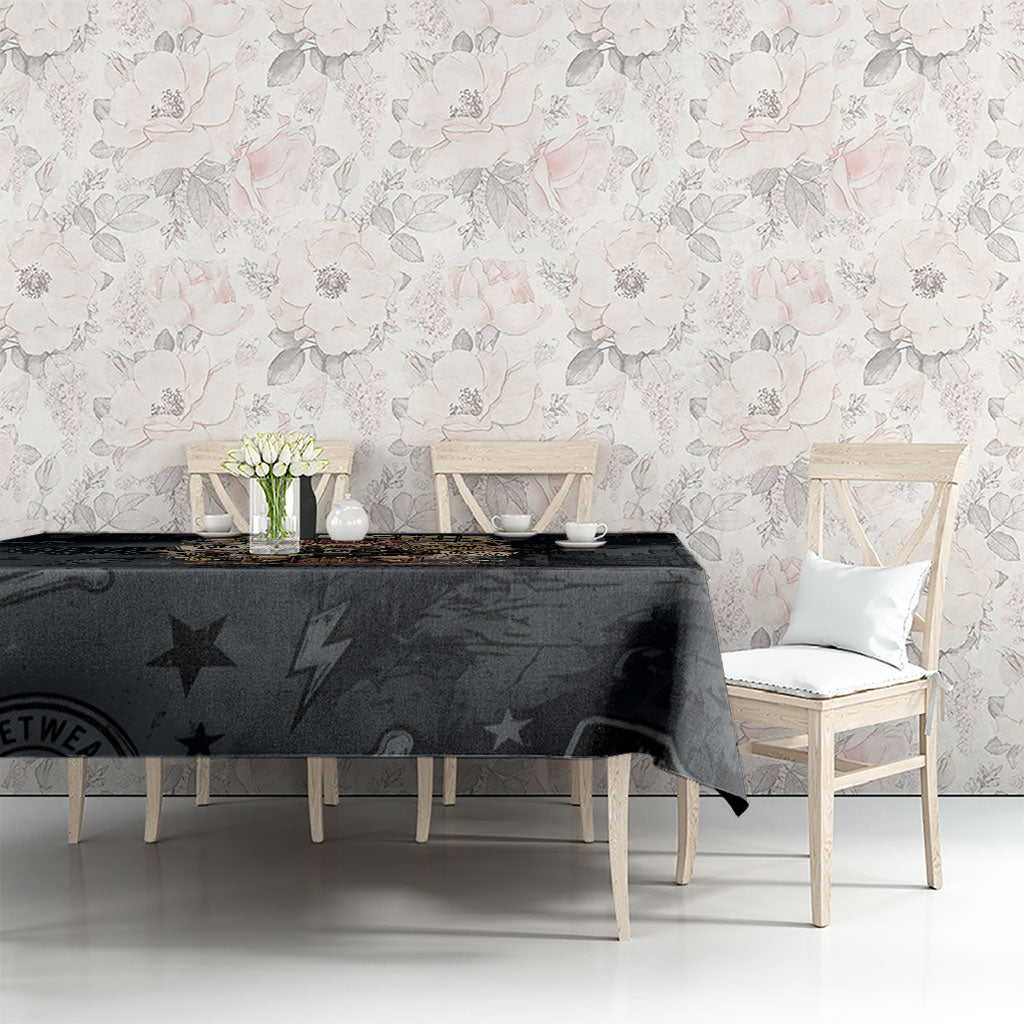 French Bulldog Tiny Body Major Attitude Tablecloth Urban Streetwear Cool Frenchie Mascot Art