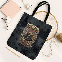 French Bulldog Tiny Body Major Attitude Tote Bag Urban Streetwear Cool Frenchie Mascot Art