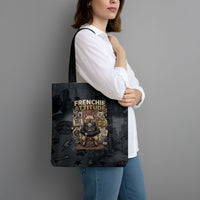 French Bulldog Tiny Body Major Attitude Tote Bag Urban Streetwear Cool Frenchie Mascot Art
