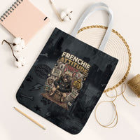 French Bulldog Tiny Body Major Attitude Tote Bag Urban Streetwear Cool Frenchie Mascot Art