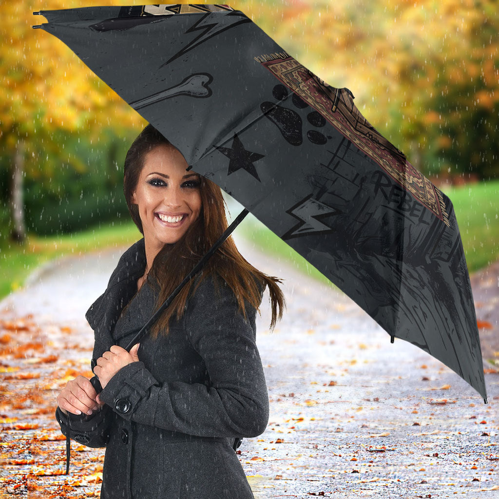 French Bulldog Tiny Body Major Attitude Umbrella Urban Streetwear Cool Frenchie Mascot Art