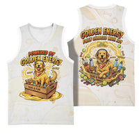 Powered By Golden Energy Basketball Jersey Golden Retriever In Toy Retro Comic Crate Art