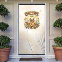 Powered By Golden Energy Door Cover Golden Retriever In Toy Retro Comic Crate Art
