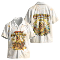 Powered By Golden Energy Kid Hawaiian Shirt Golden Retriever In Toy Retro Comic Crate Art