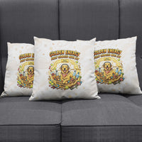 Powered By Golden Energy Pillow Cover Golden Retriever In Toy Retro Comic Crate Art