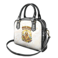 Powered By Golden Energy Shoulder Handbag Golden Retriever In Toy Retro Comic Crate Art