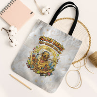 Powered By Golden Energy Tote Bag Golden Retriever In Toy Retro Comic Crate Art
