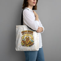 Powered By Golden Energy Tote Bag Golden Retriever In Toy Retro Comic Crate Art
