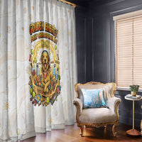 Powered By Golden Energy Window Curtain Golden Retriever In Toy Retro Comic Crate Art