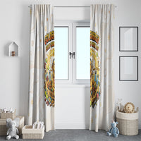 Powered By Golden Energy Window Curtain Golden Retriever In Toy Retro Comic Crate Art