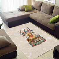 Labrador Good Days Start With A Lab Area Rug Retro Cute Yellow Lab Paws And Tennis Balls