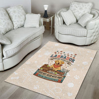 Labrador Good Days Start With A Lab Area Rug Retro Cute Yellow Lab Paws And Tennis Balls