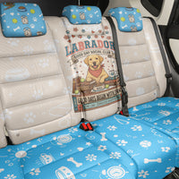 Labrador Good Days Start With A Lab Back Car Seat Cover Retro Cute Yellow Lab Paws And Tennis Balls